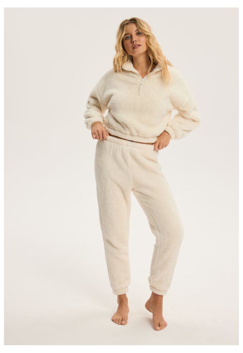 Bloovii Pantaloni dama Alb Crem Giggle - Alb
