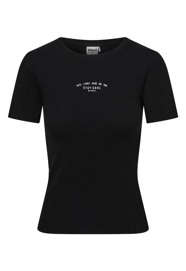Bloovii Tricou dama slim fit Negru Lann - Negru
