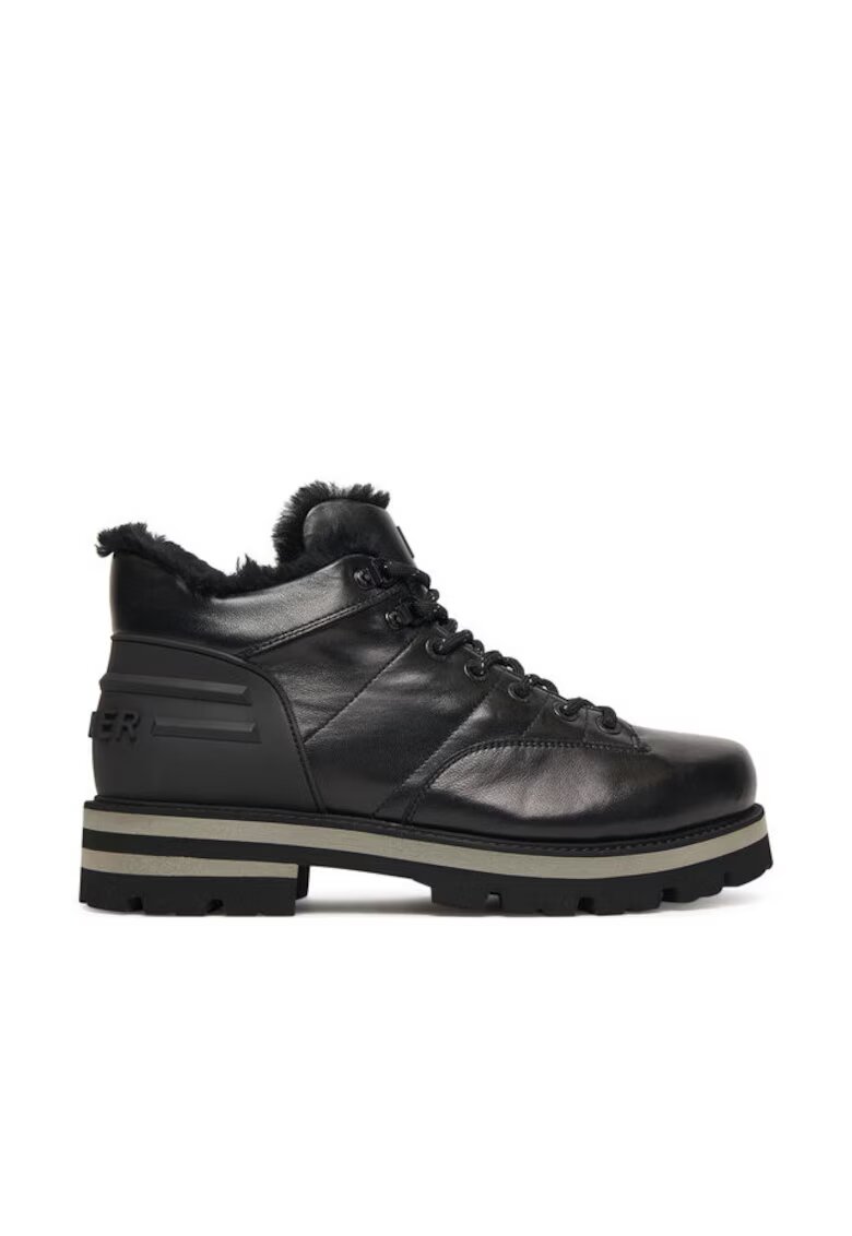 BOGNER Ghete barbati - trappers - piele naturala - negru