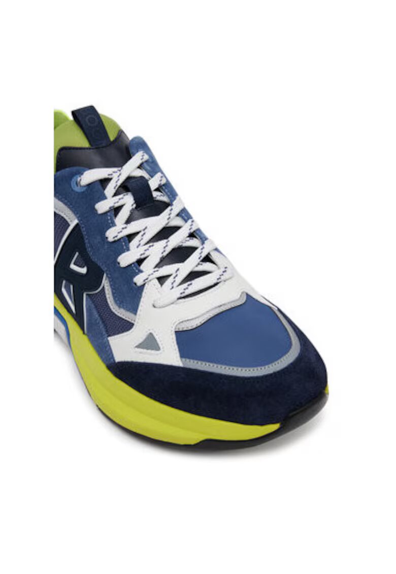 BOGNER Pantofi sport barbati - 12522505 - Piele naturala - Bleumarin - Bleumarin