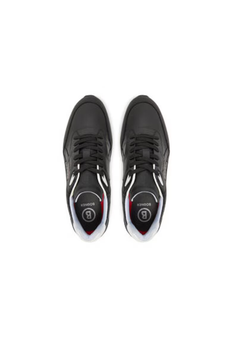 BOGNER Pantofi sport barbati - 12522725 - Piele naturala - Negru - Negru