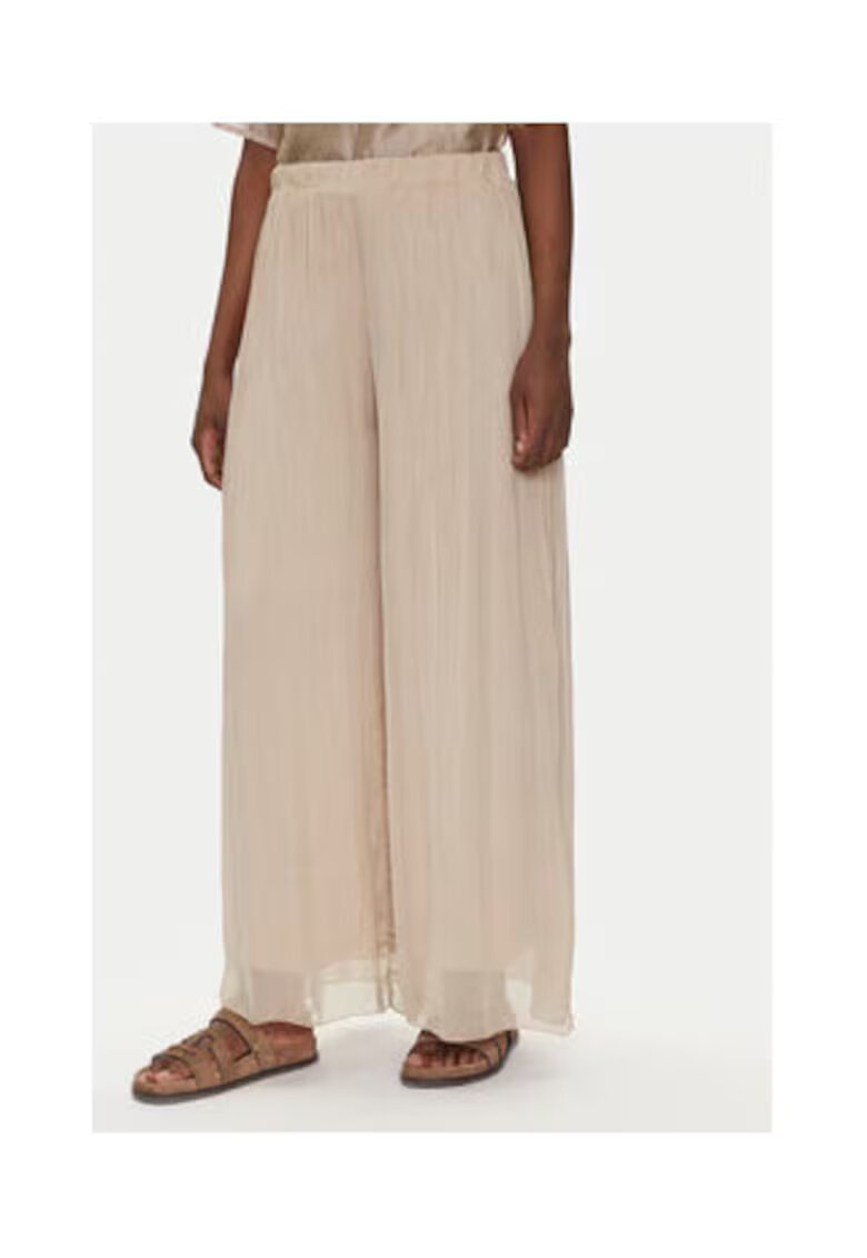 BOMBOOGIE Pantaloni palazzo Dama - Bej - viscoza -