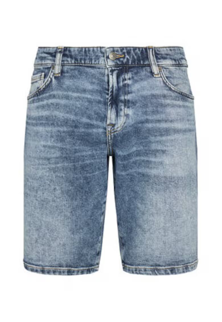 BOSS Blugi scurti barbati - bumbac/elastan - albastru -