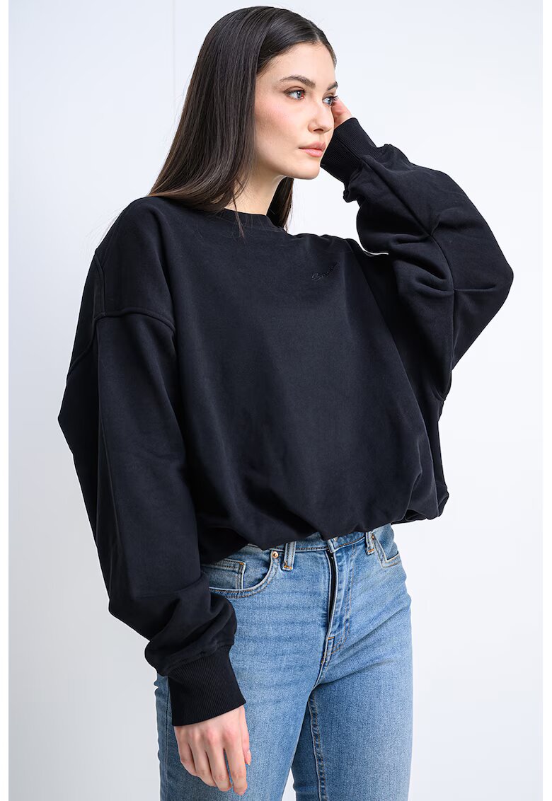 BOSS Bluza de trening cu croiala supradimensionata Efem - Negru stins