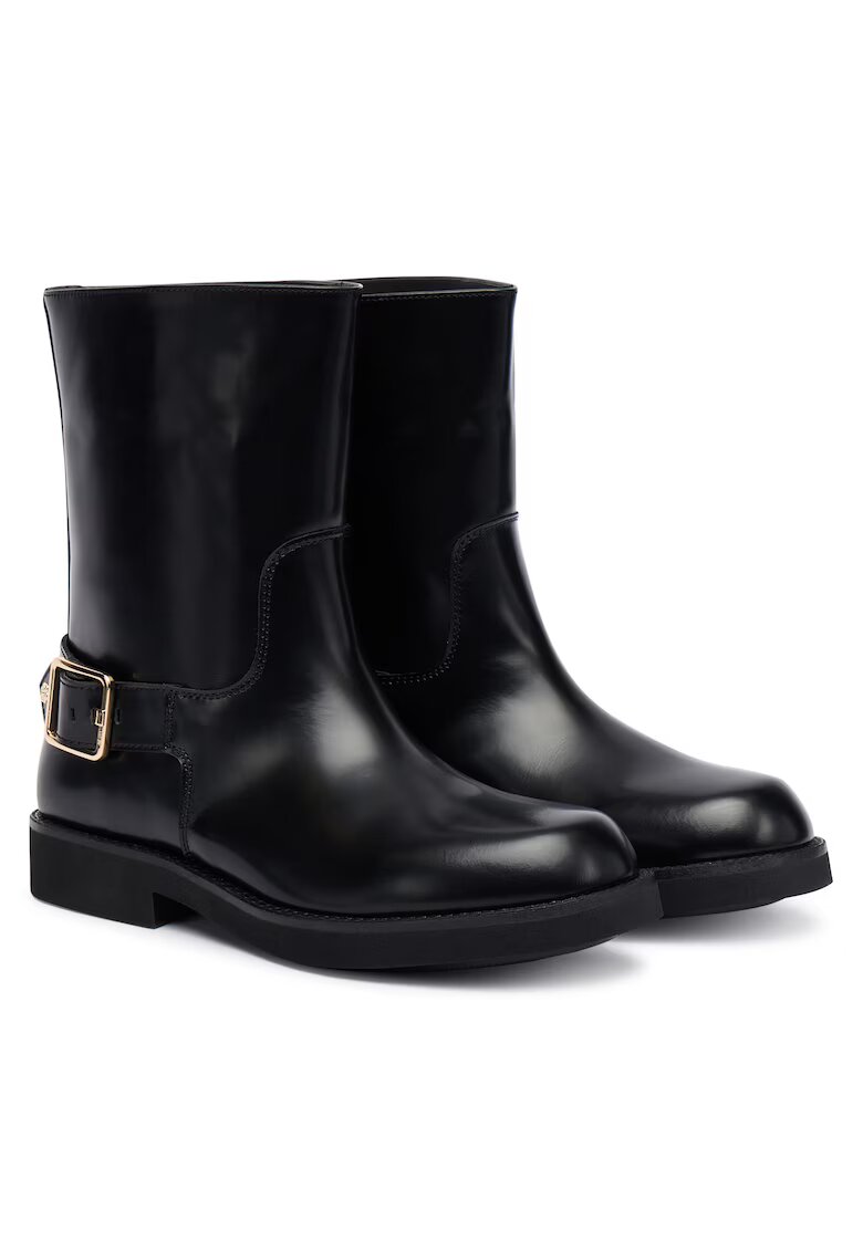 BOSS Botine dama 50548759 - Piele naturala - Negru -