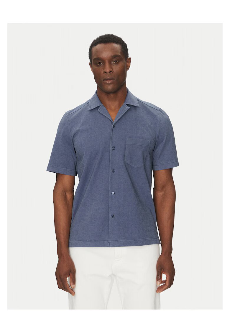 BOSS Camasa barbati bleumarin - 100% bumbac -