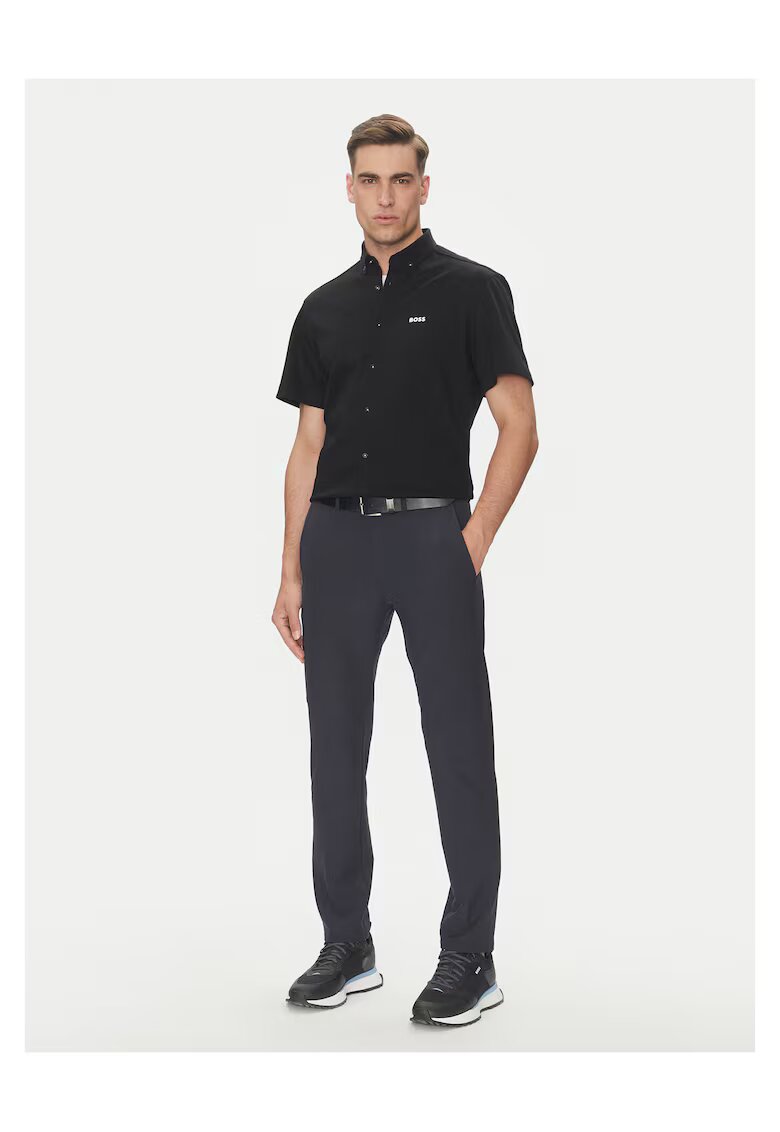 BOSS Camasa barbati negru - bumbac