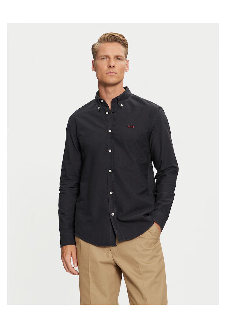 BOSS Camasa pentru barbati bleumarin inchis