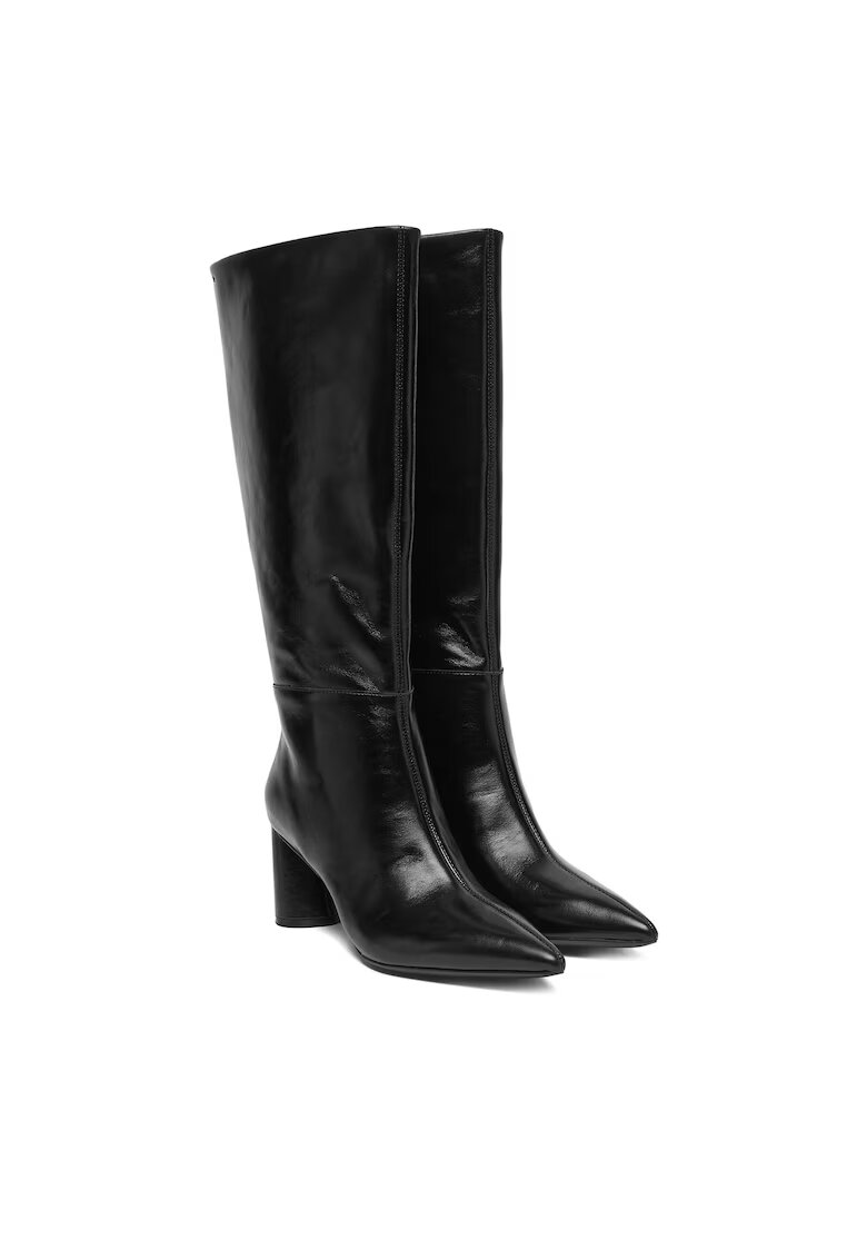 BOSS Cizme dama Gracey - piele naturala - negru