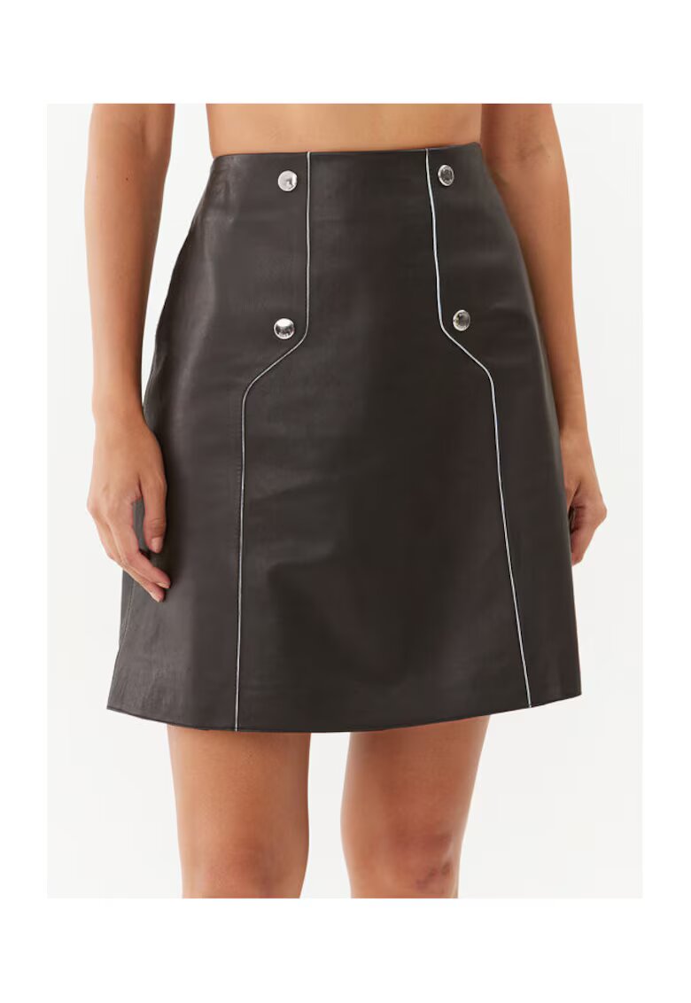 BOSS Fusta din piele - neagra -