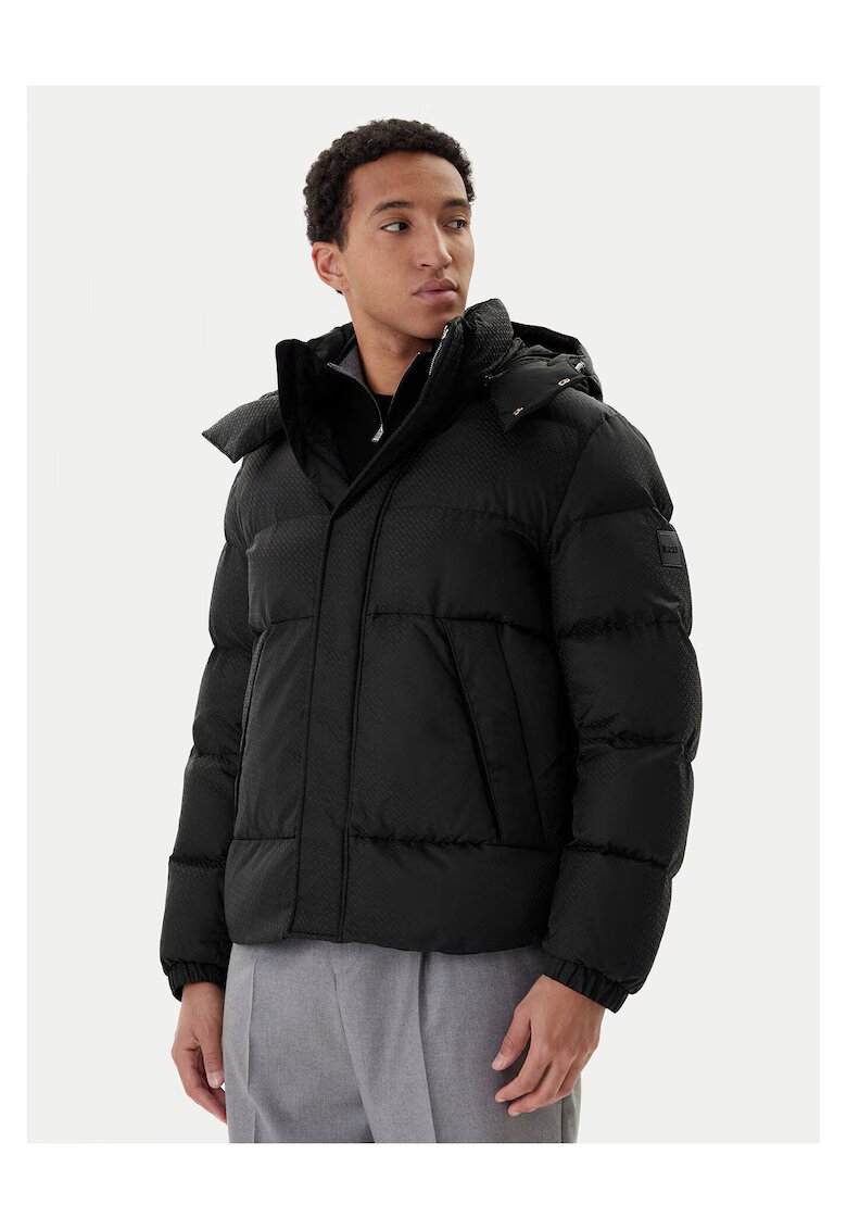 BOSS Geaca de iarna neagra barbati