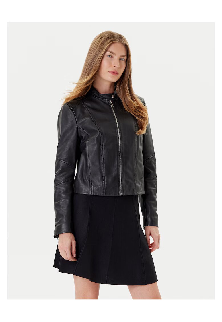 BOSS Geaca de piele - negru - femei