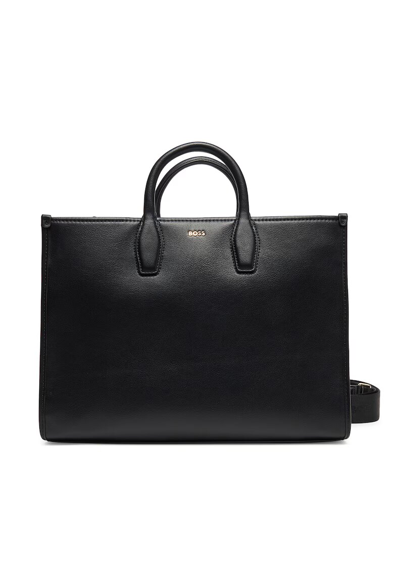 BOSS Geanta dama Black 001 Sandy - ecologica - medie - neagra