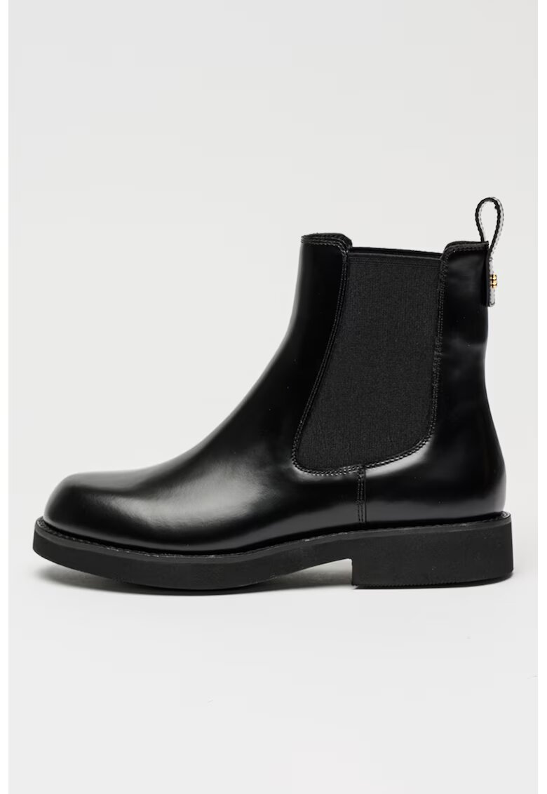 BOSS Ghete Chelsea de piele Eleri - Negru
