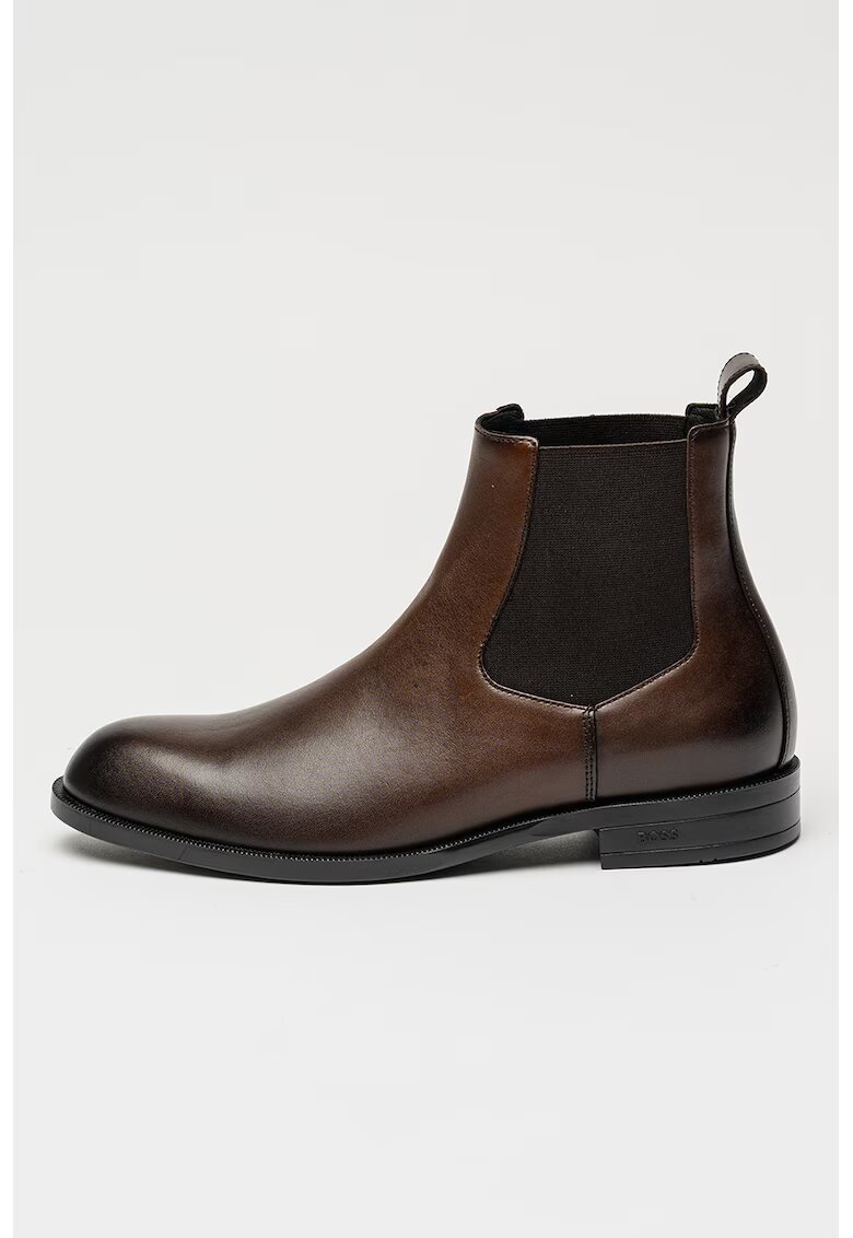 BOSS Ghete Chelsea de piele Tayil - Maro cognac