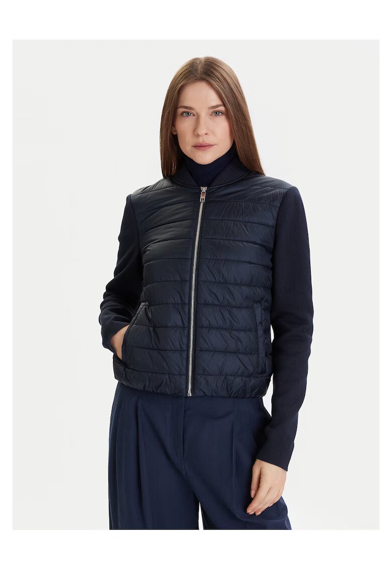 BOSS Jacheta bomber de dama bleumarin
