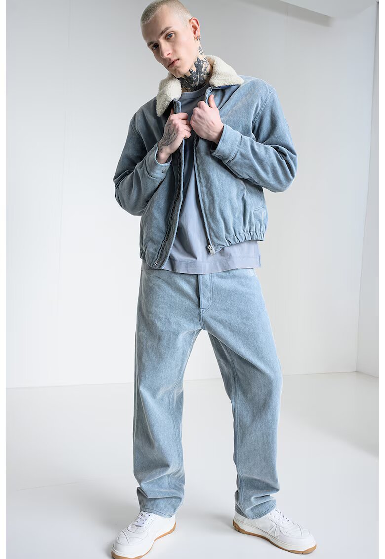BOSS Jacheta lejera din denim Limar - Albastru deschis