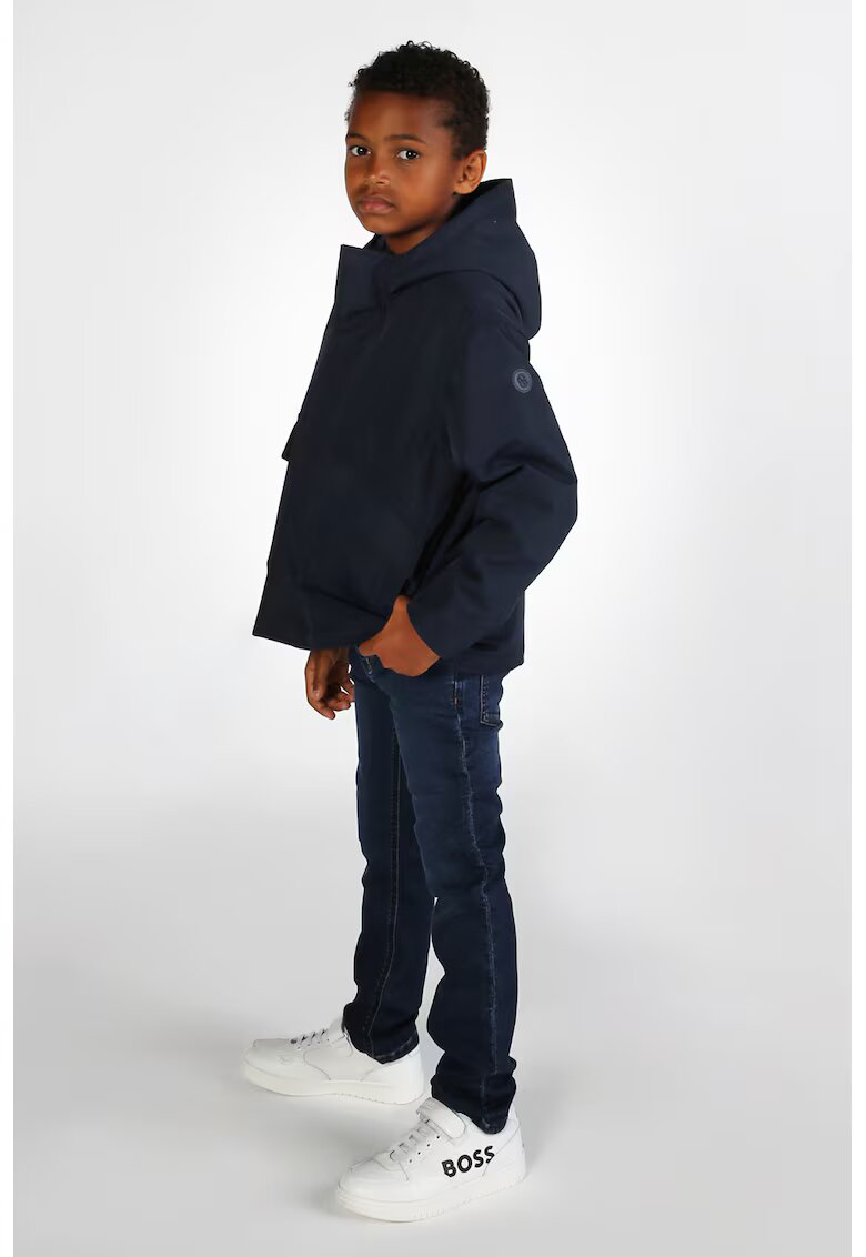 BOSS Kidswear Geaca cu gluga - Bleumarin
