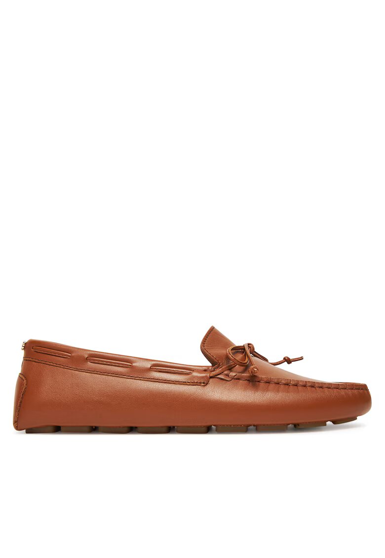 BOSS Mocasini dama model Roxanne - piele naturala - culoare maro