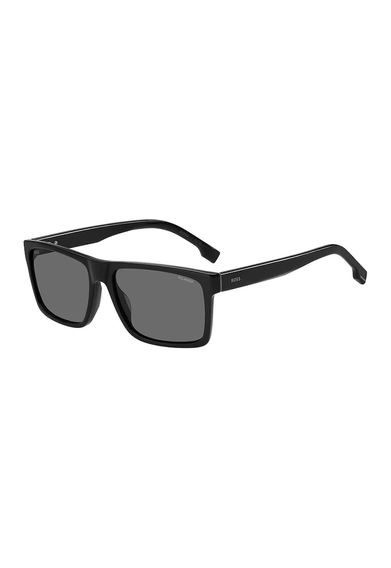 BOSS Ochelari de soare dreptunghiulari polarizati - Negru