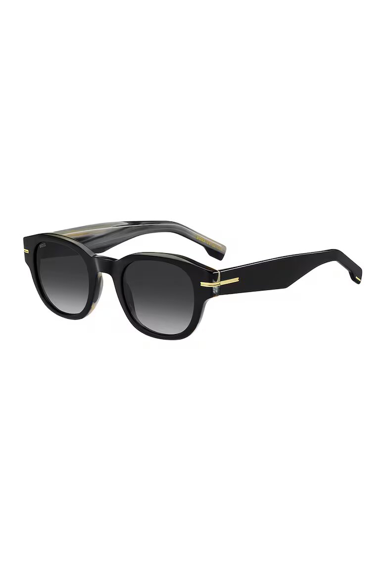 BOSS Ochelari de soare rotunzi cu lentile in degrade - Negru/Bej