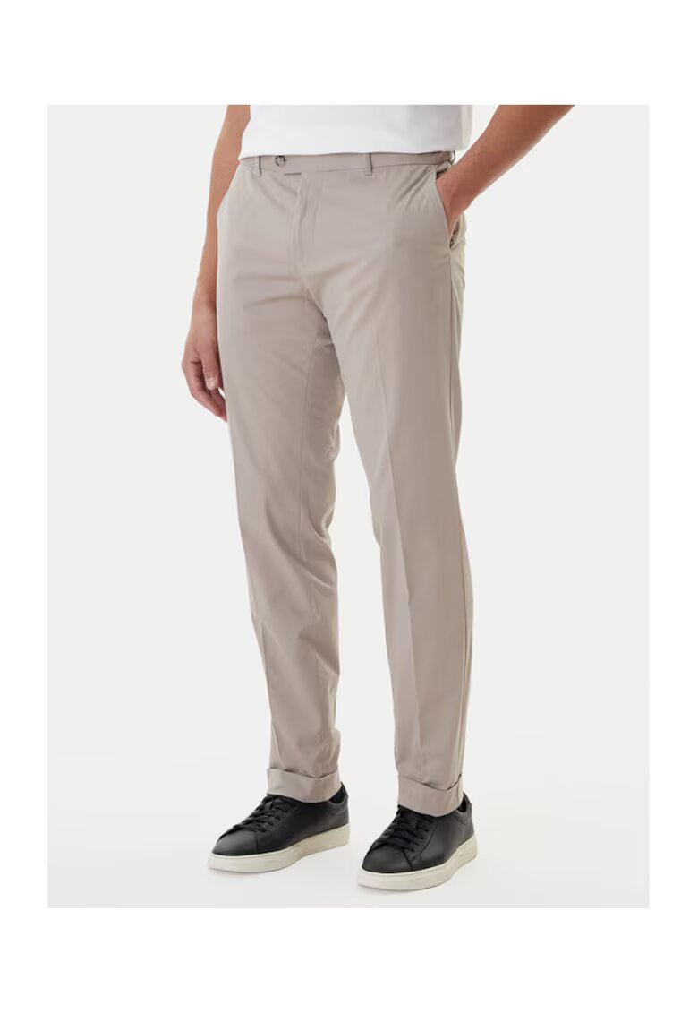 BOSS Pantaloni barbati culoarea bej