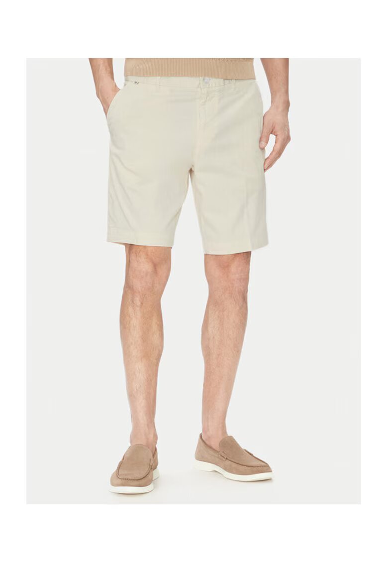 BOSS Pantaloni barbati - sort - ecru -