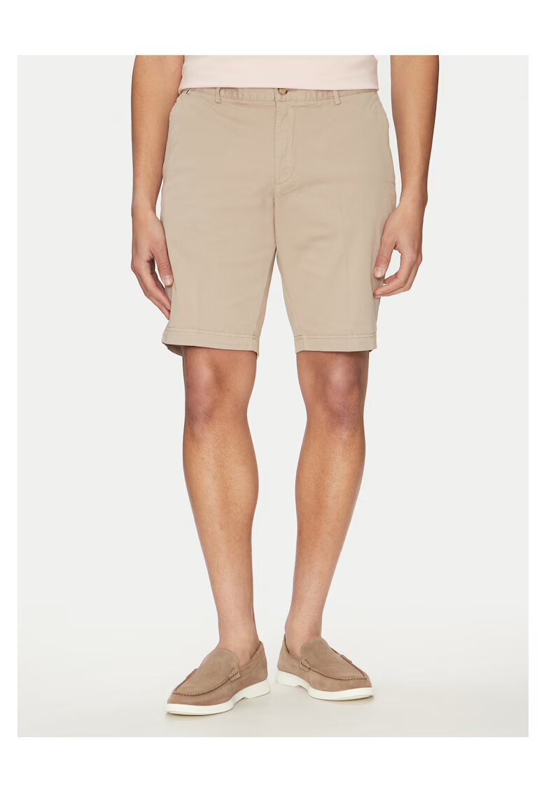 BOSS Pantaloni barbati sorturi din material - bej