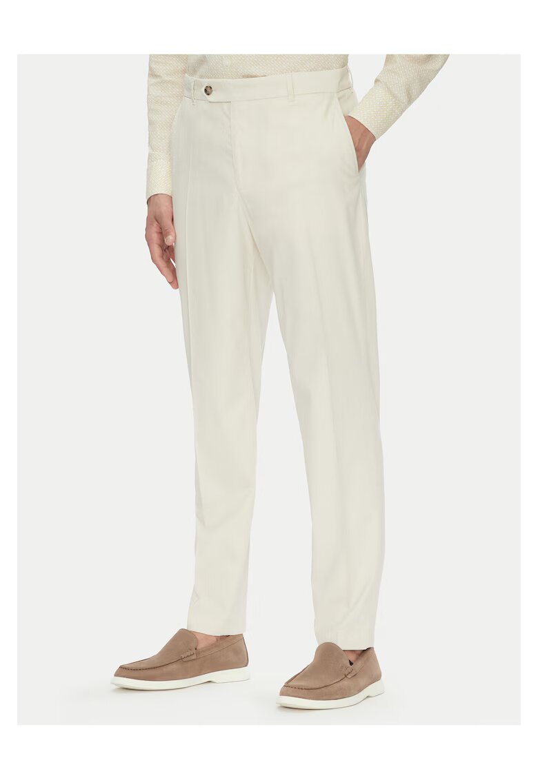 BOSS Pantaloni chino barbati ecru