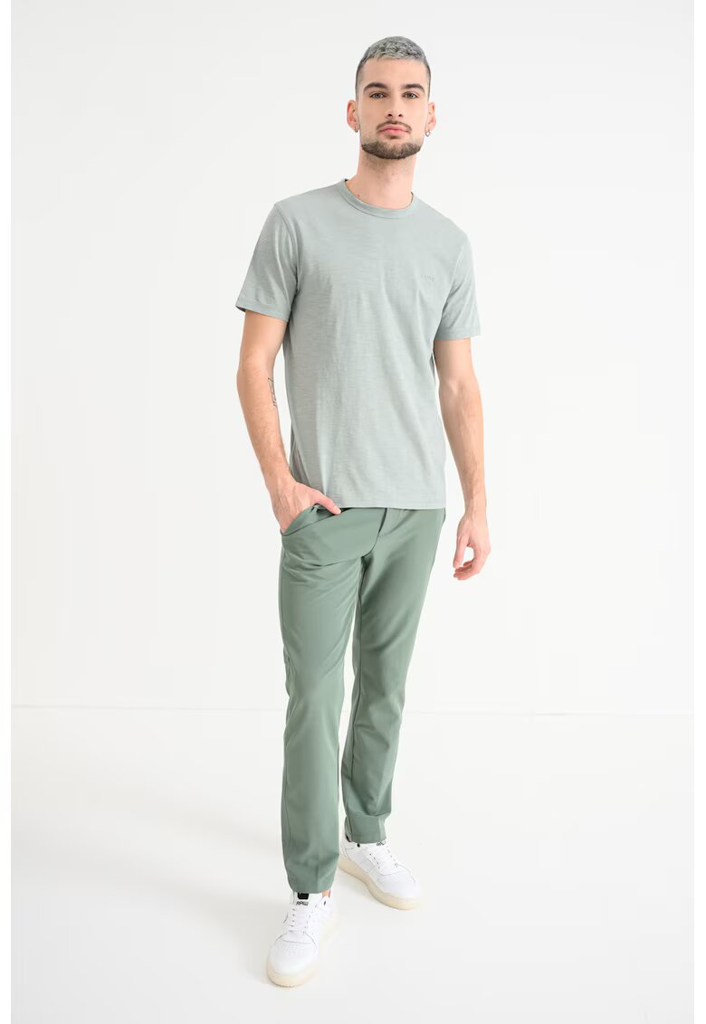 BOSS Pantaloni chino slim fit cu talie ajustabila Commuter - Verde feriga