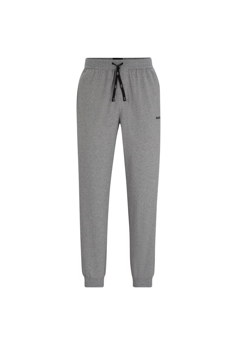 BOSS Pantaloni de trening de casa cu talie ajustabila - Gri