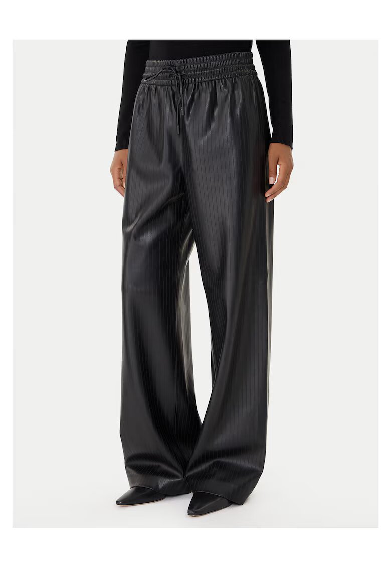 BOSS Pantaloni pentru dama piele ecologica - negru - Negru