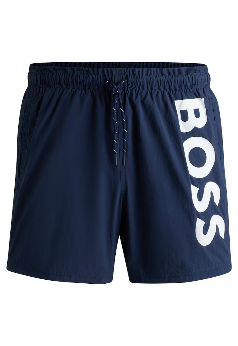 BOSS Pantaloni scurti de baie cu logo Octopus - Albastru