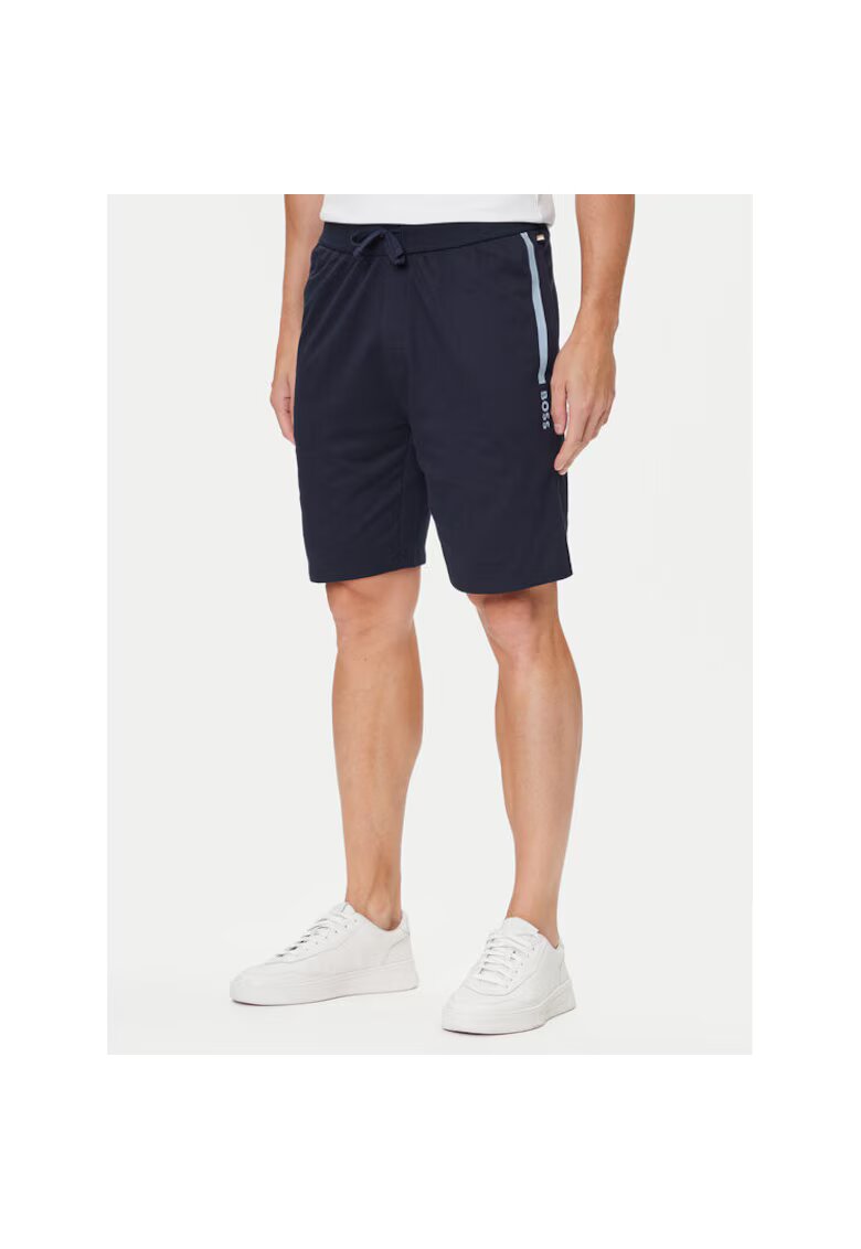 BOSS Pantaloni sport barbati bleumarin - material respirabil