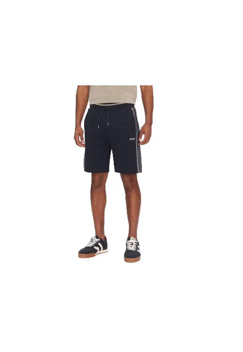 BOSS Pantaloni sport barbati - bumbac/poliester - bleumarin