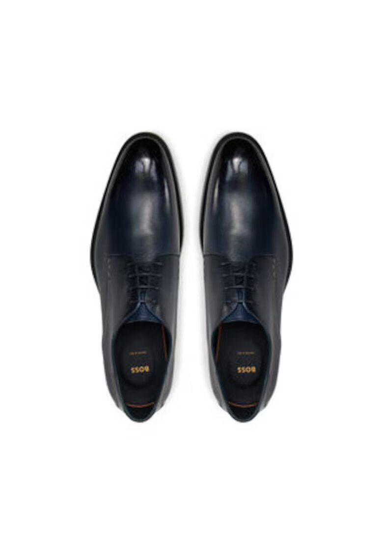 BOSS Pantofi barbatesti - piele naturala - bleumarin - inchidere cu sireturi -
