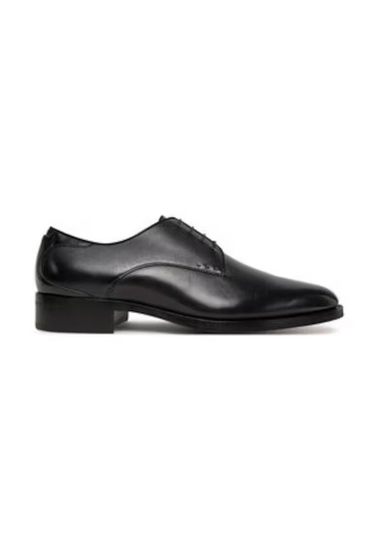 BOSS Pantofi barbatesti - piele naturala - negru - inchidere cu sireturi -