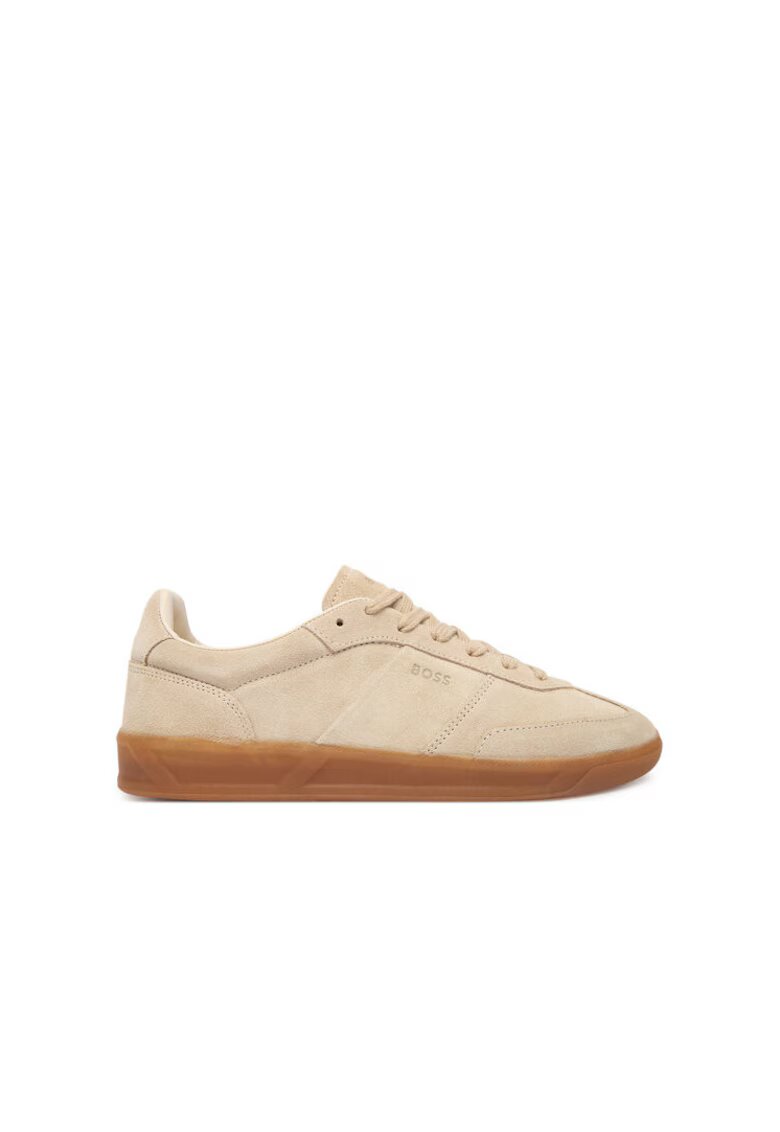 BOSS Pantofi sport dama model Brenta - piele naturala - bej deschis
