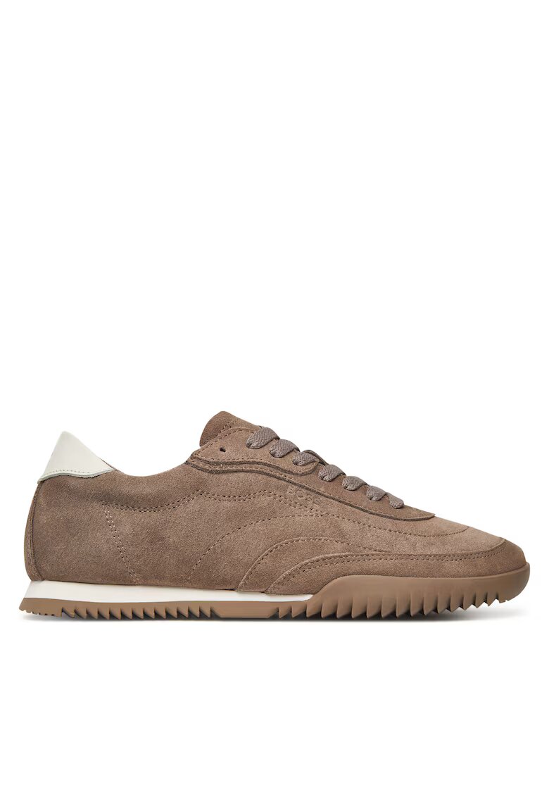 BOSS Pantofi sport dama - Open Brown 247 - piele naturala - maro