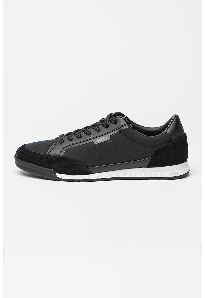 BOSS Pantofi sport din material textill Nitan - Negru