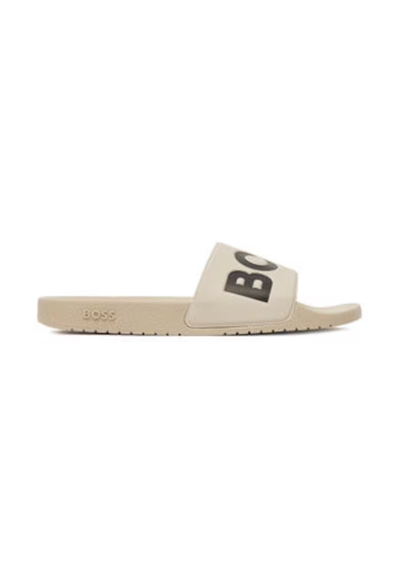 BOSS Papuci barbatesti - piele ecologica - bej/negru