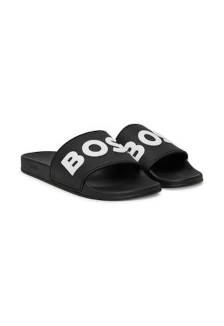 BOSS Papuci barbatesti - plastic - negru/alb