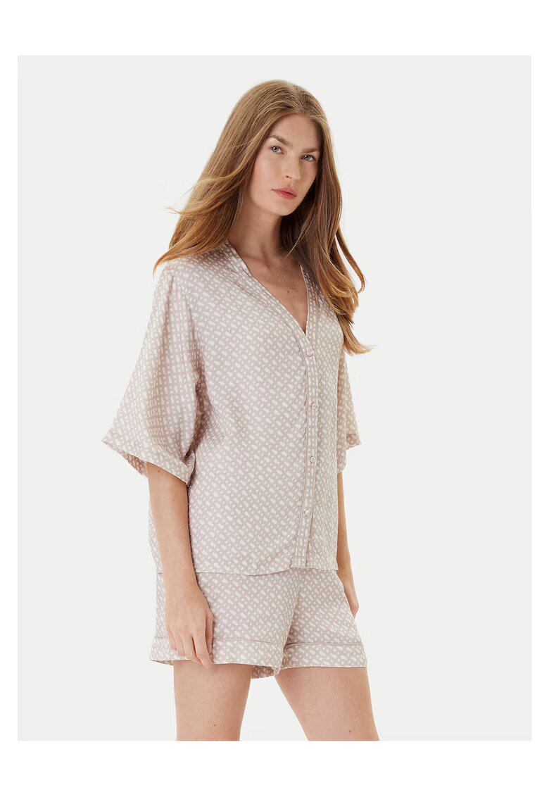 BOSS Pijamale dama - camasa de pijama - bej