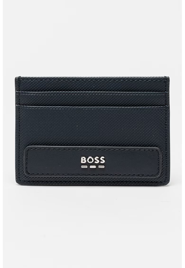 BOSS Portcart din piele ecologica Jinko - Bleumarin