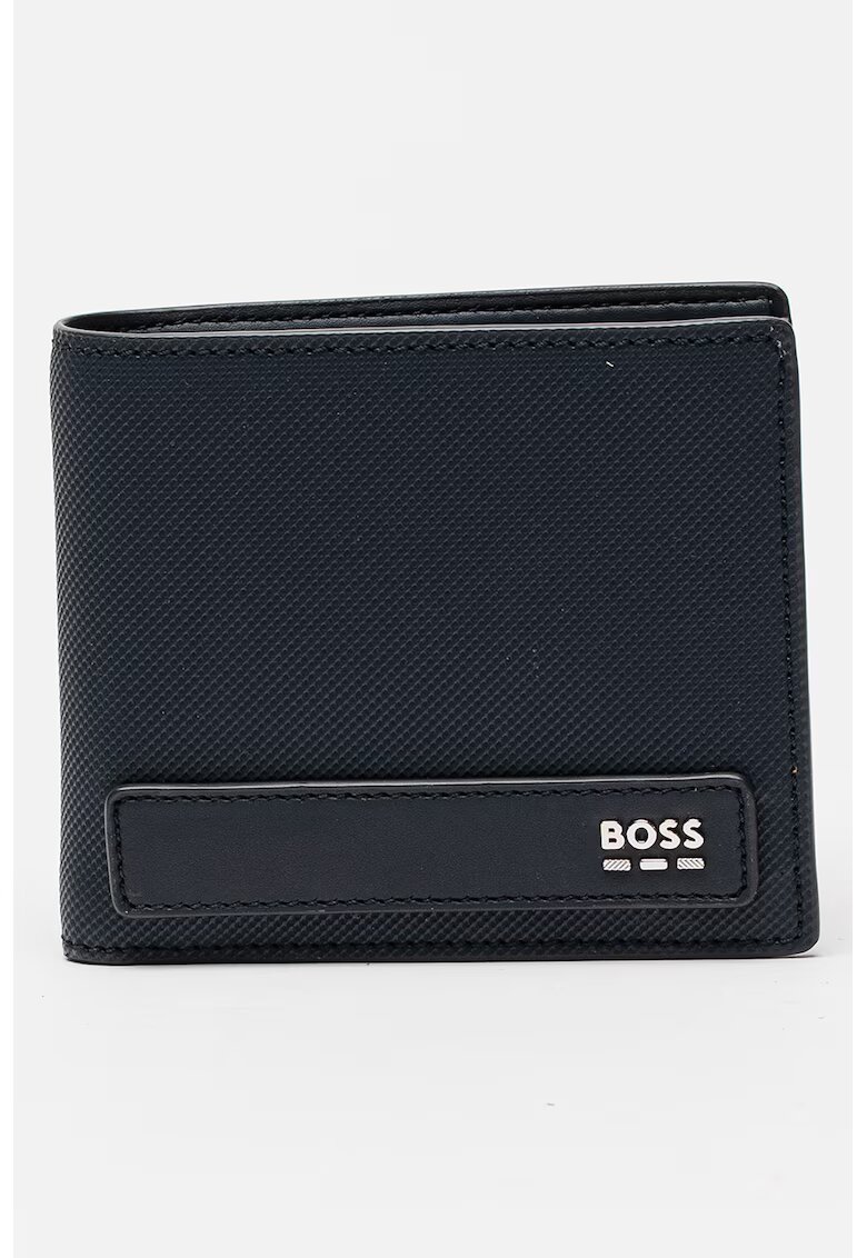 BOSS Portofel pliabil cu detaliu logo Jinko - Albastru ultramarin