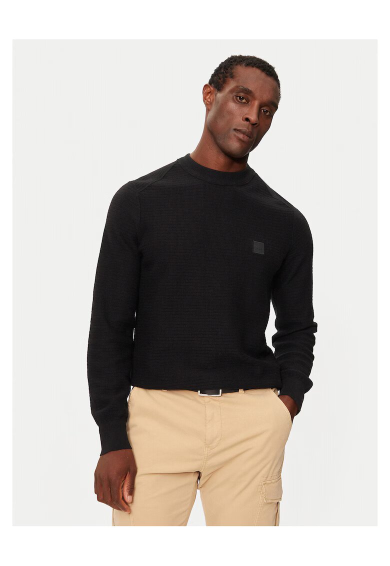 BOSS Pulover barbati negru - elegant