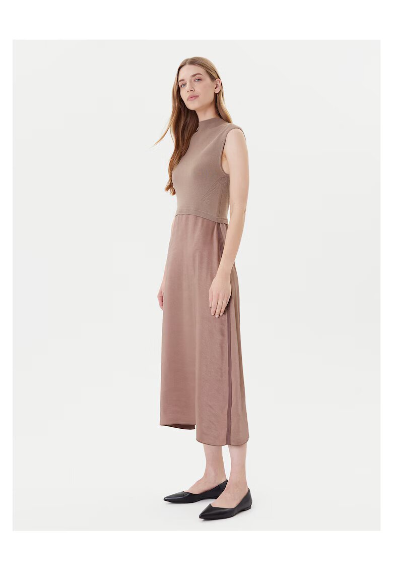 BOSS Rochie casual dama bej - fabric moale -