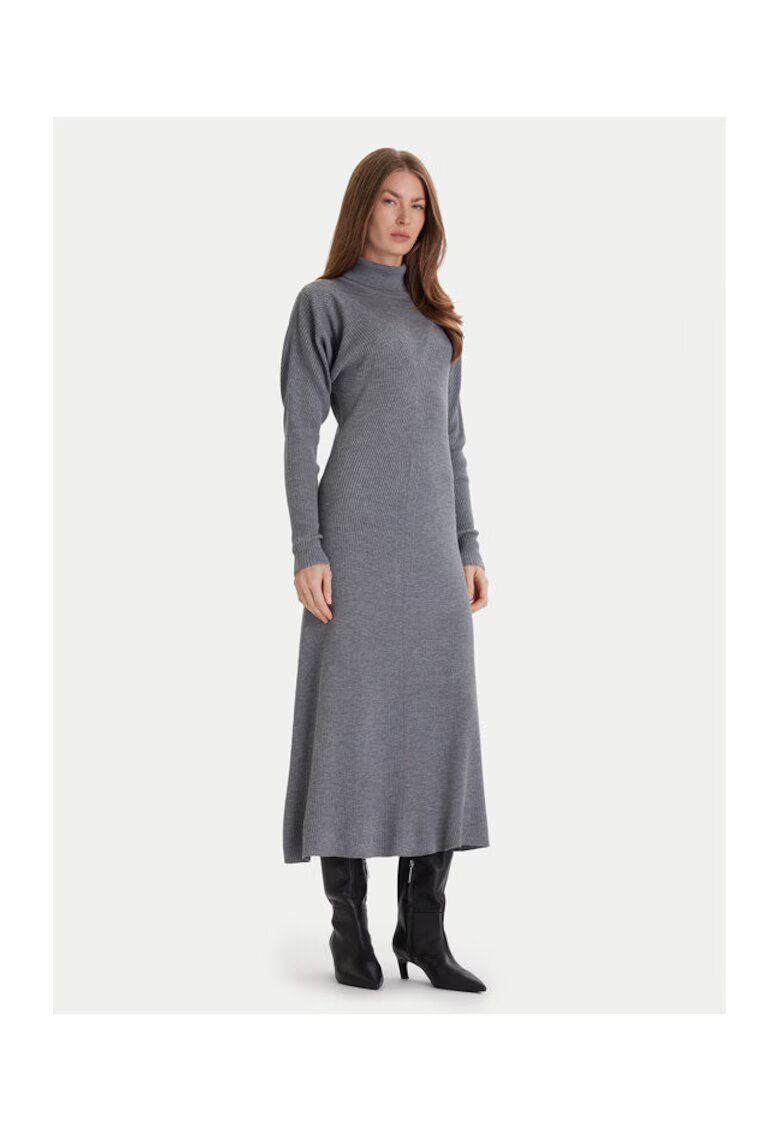 BOSS Rochie tricotata gri - dama