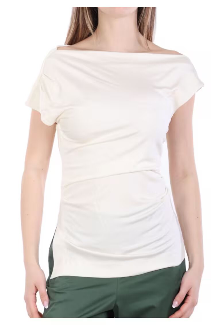 BOSS Set 2 Tricouri dama crem - vascoza/elastan -