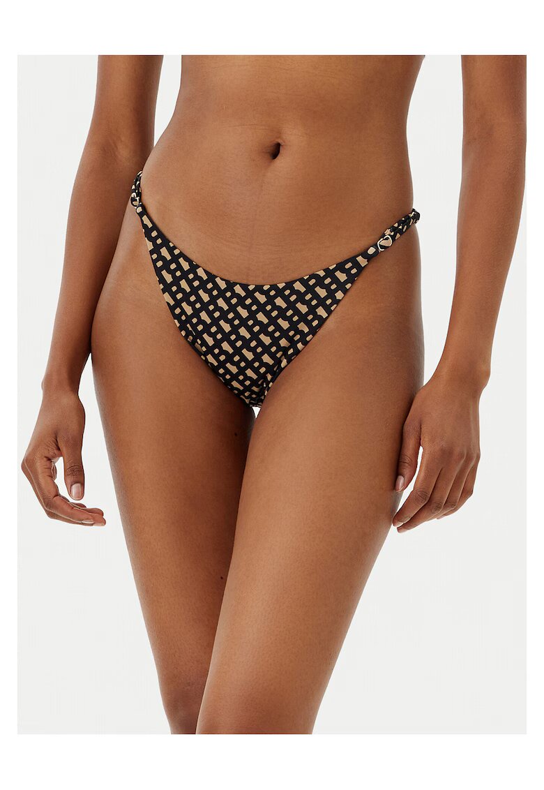 BOSS Slip de baie dama - maro/negru
